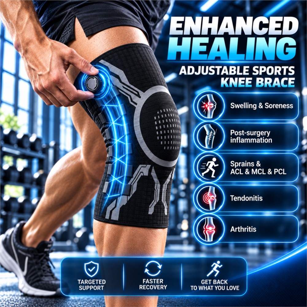 Compression Sleeve Calf - Tutore per Ginocchio con Manopola Intelligente