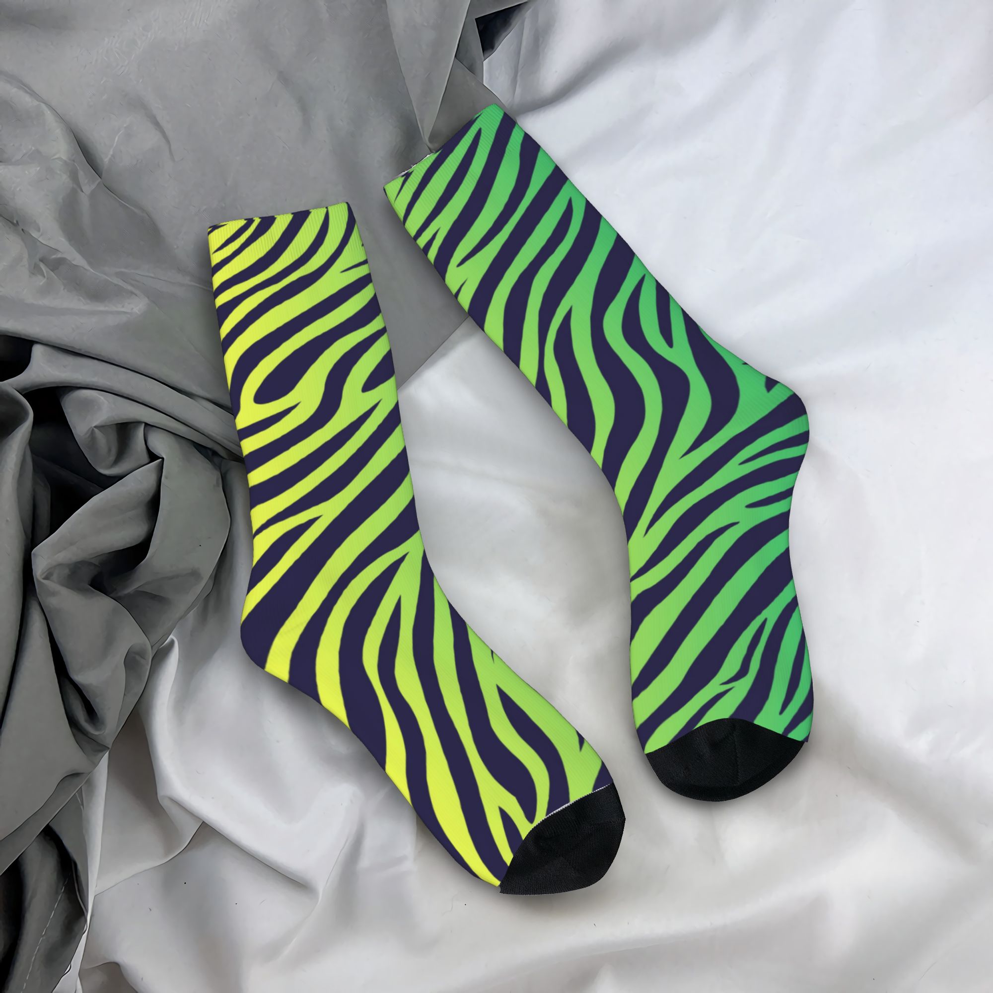 Dress Sock Men - Calzini colorati con motivo tigre e